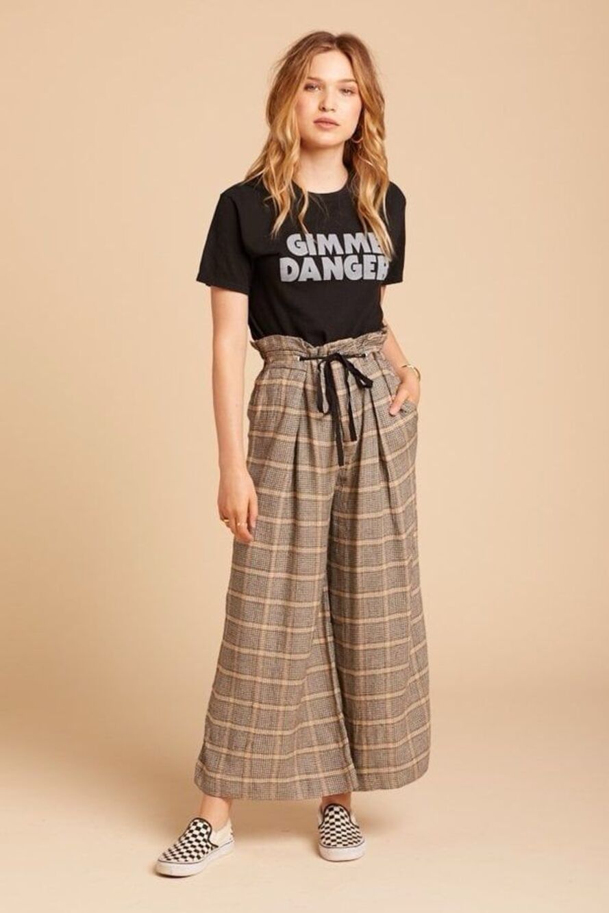 Free People Charlie plaid pants